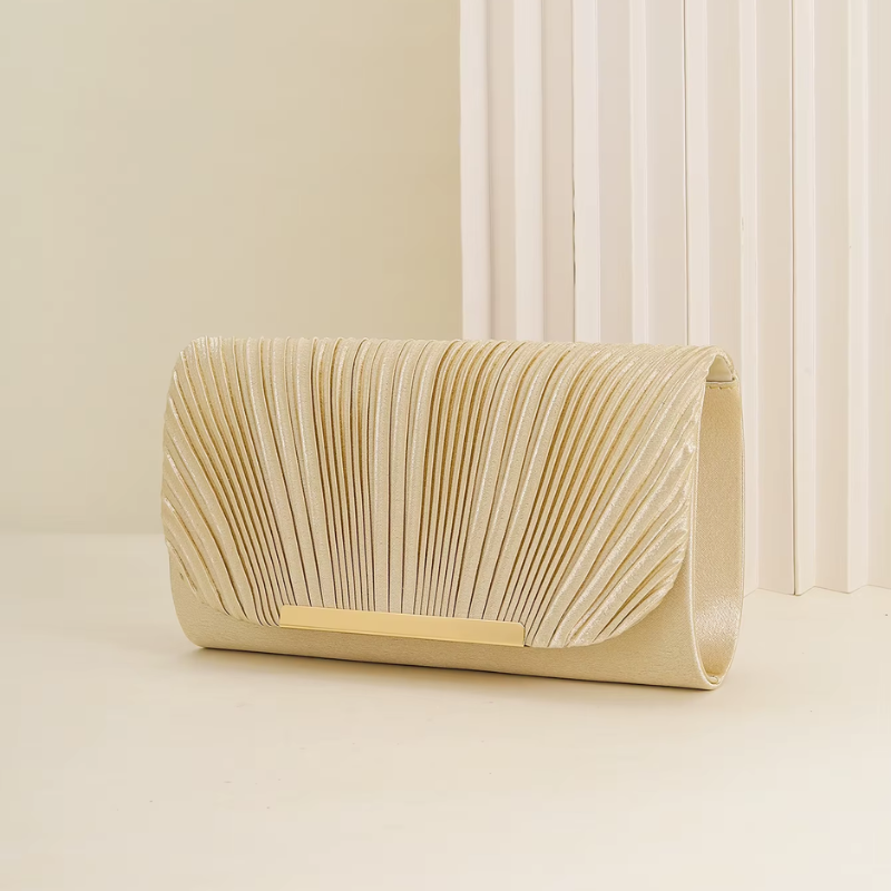 Sac pochette mariage doré