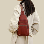 Sac poitrine à porter en bandoulière pour femme