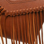 Sac porté en bandoulière à franges