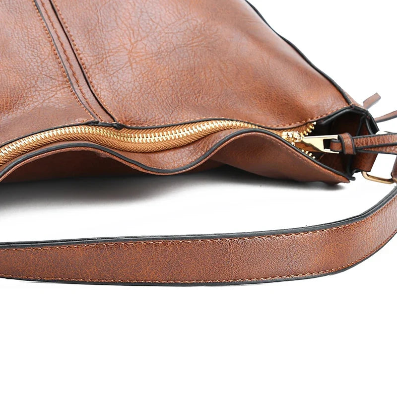Sac porté main marron à bandoulière