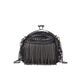 Bolso Negro Con Flecos