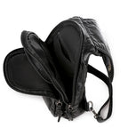 Sac pour femme noir et compact, porté main ou dos