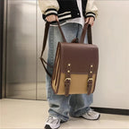 Sac pour femme style cartable rétro