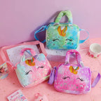 Sac pour fille à motif licorne en peluche