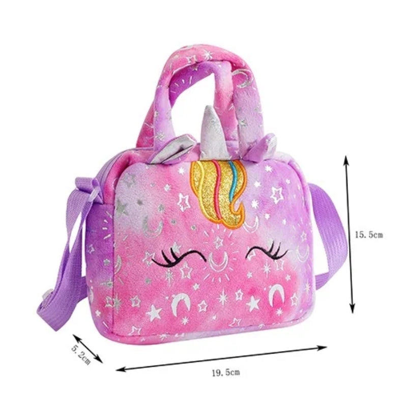 Sac pour fille en peluche licorne