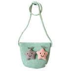 Sac pour fillette de conception en paille