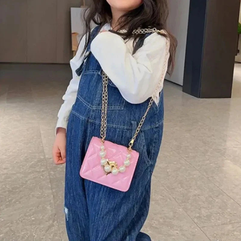 Sac pour fillette orné de perles brillantes