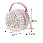 Sac pour petite fille à bandoulière et motif floral