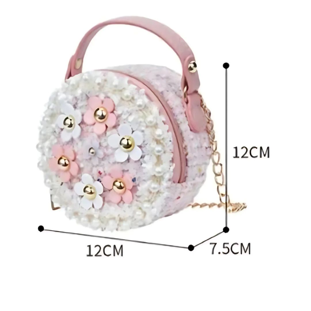 Sac pour petite fille à bandoulière et motif floral