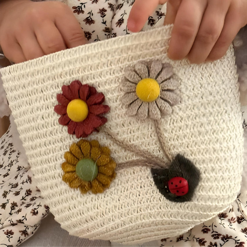 Sac pour petite fille matière paille