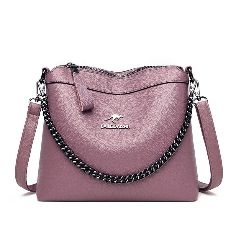 Sac PU à chaîne porté à la main