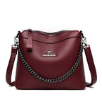Sac PU avec chaîne porté à la main