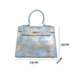 Sac raffiné au design abstrait façon crocodile