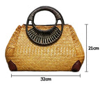 Sac raffiné en paille à l'allure élégante