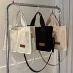 Sac réalisé en velours côtelé