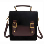 Sac rétro à main façon cartable
