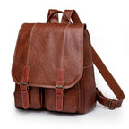 Sac rétro chic de type cartable femme