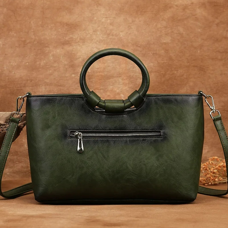 Sac rétro en simili pour femme