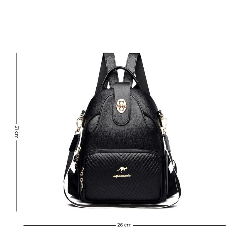 Sac robuste pour femme porté main ou dos avec multiples poches