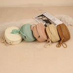 Sac rond en paille de petit format