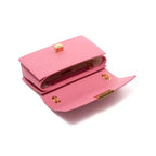 Sac rose à main en cuir haut de gamme pour femme