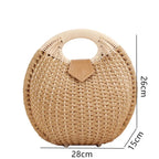 Sac rotin élégant de forme ronde