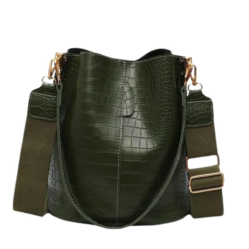 Sac seau façon crocodile
