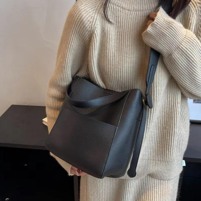 Sac seau féminin couleur marron