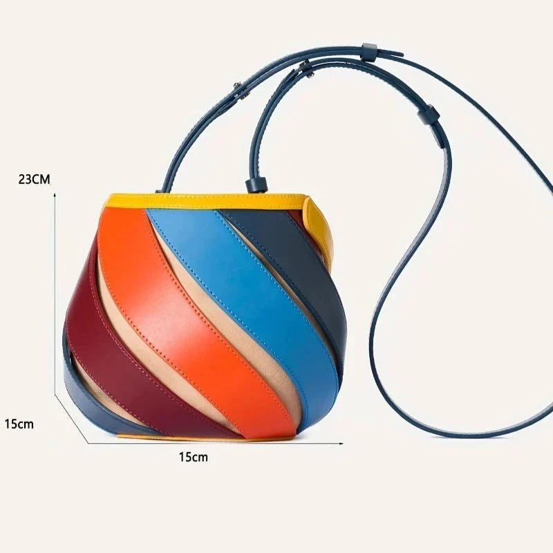 Sac seau féminin original aux couleurs variées