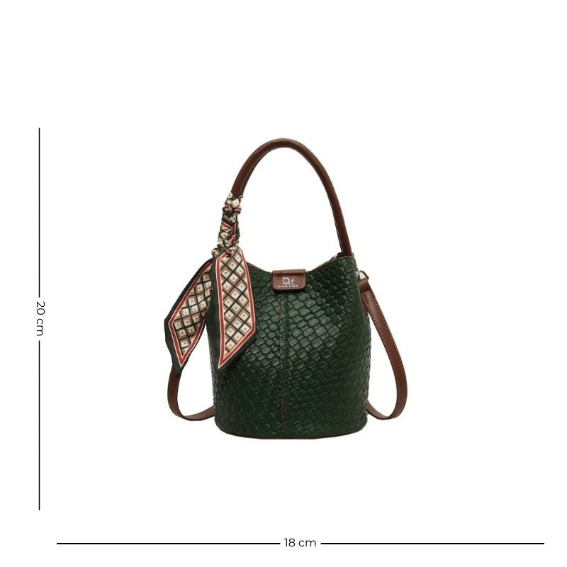 Sac seau féminin original façon écailles