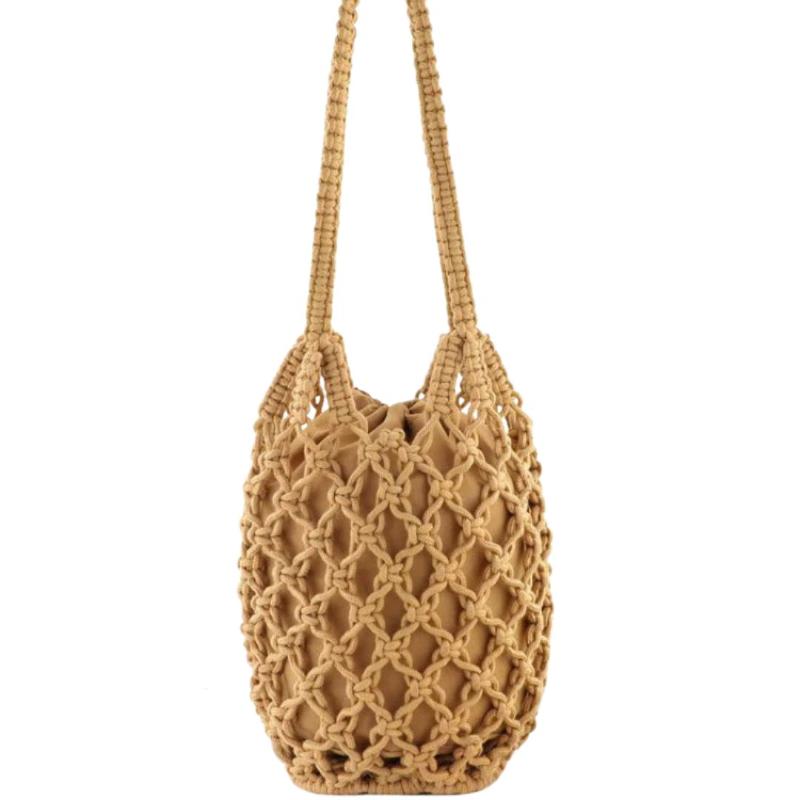 Sac seau femme au design filet