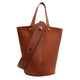 Borsa A Secchiello Marrone Di Lusso Da Donna