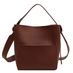 Sac seau marron pour femme