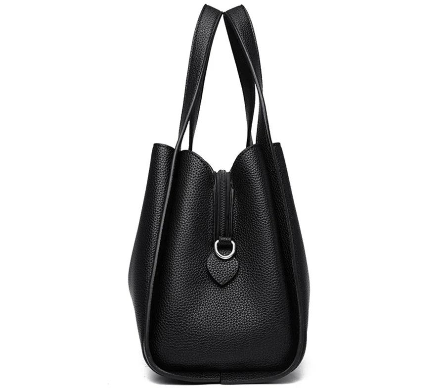Sac seau noir à main
