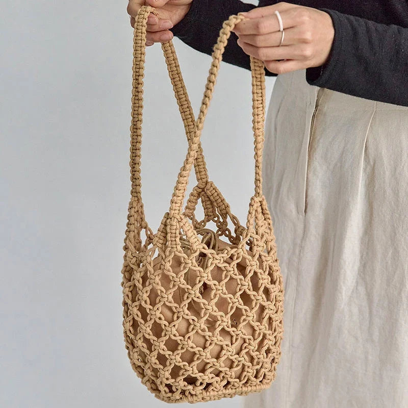 Sac seau pour femme esprit filet