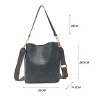 Sac seau style croco