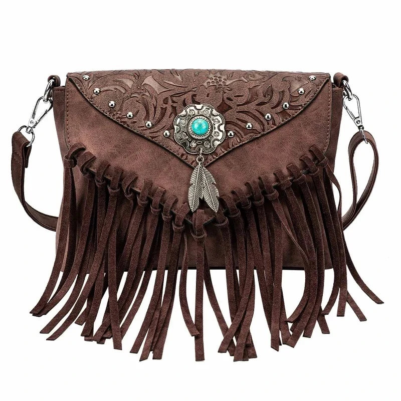 Sac tendance bohème à franges