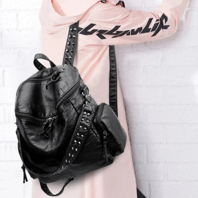 Sac tendance en simili pour femme à main et dos