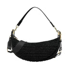Sac tissé de forme demi-lune
