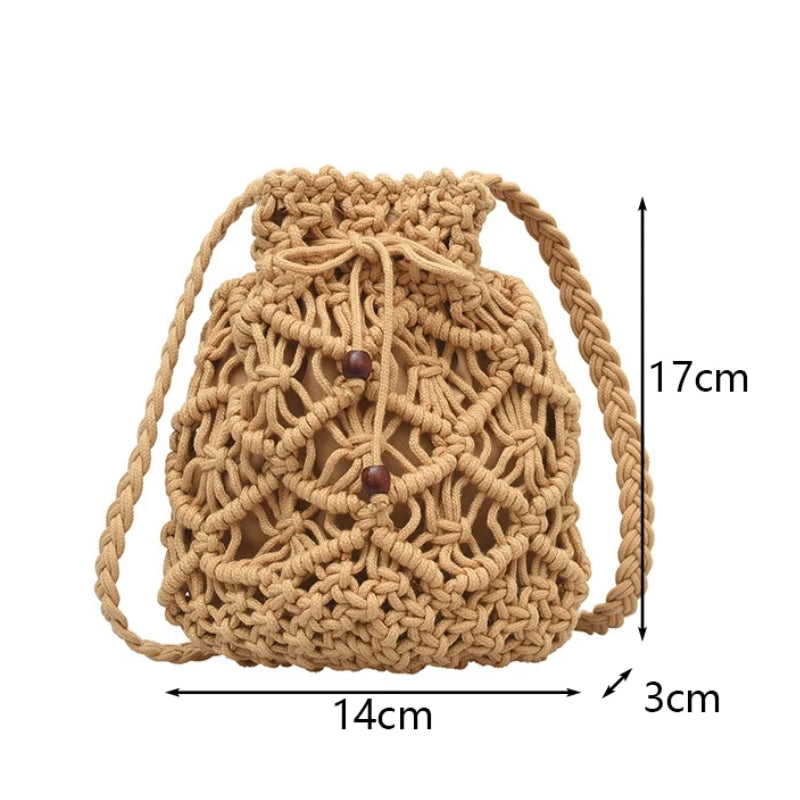 Sac tissé en macramé