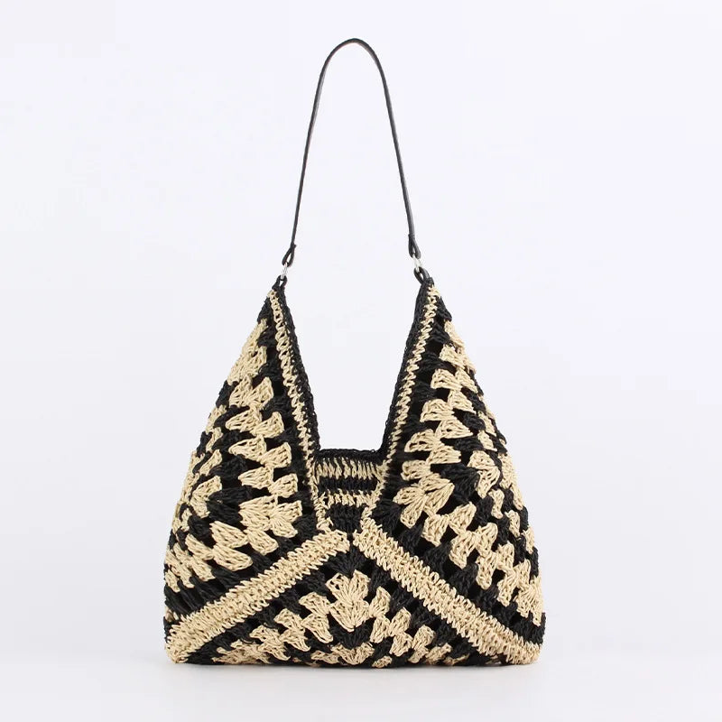 Sac tote bag en paille