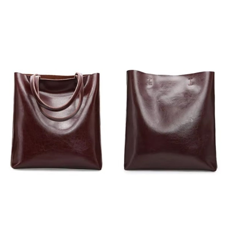 Sac tote bag féminin en cuir format cabas