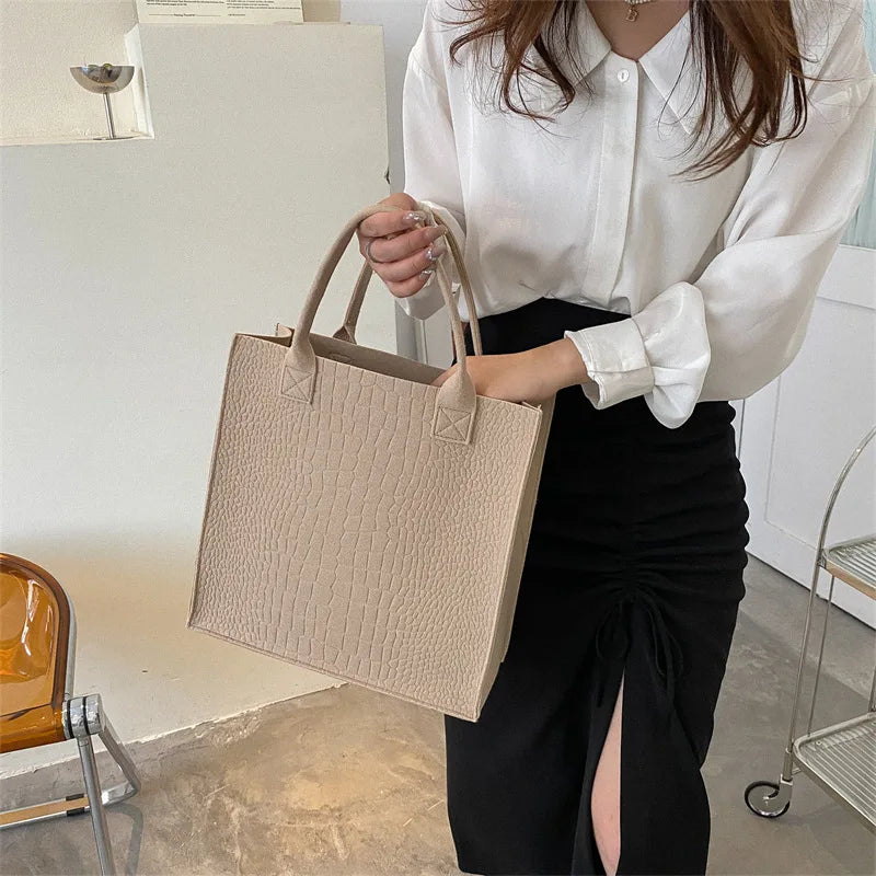 Sac tote casual à finition matelassée