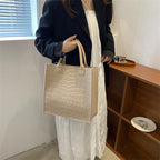 Sac tote effet matelassé au style décontracté