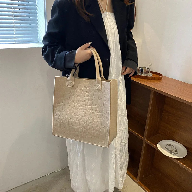 Sac tote effet matelassé au style décontracté
