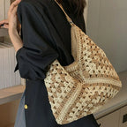 Sac tote en paille