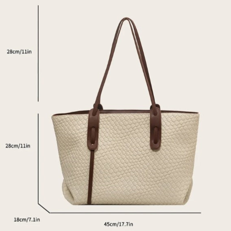 Sac tressé de type cabas