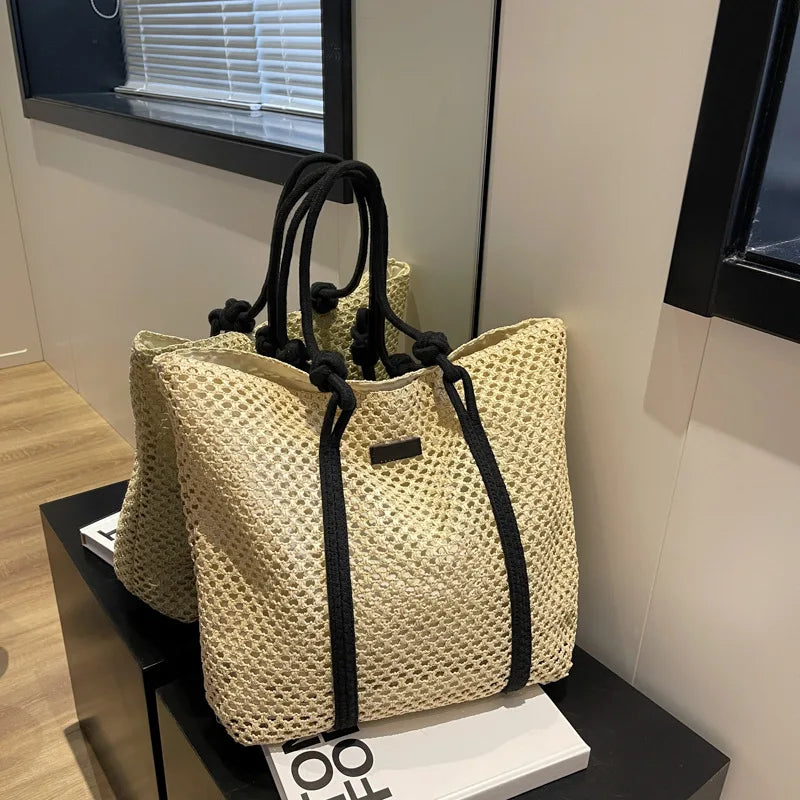 Sac tressé en paille