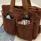 Sac velours avec bandoulière