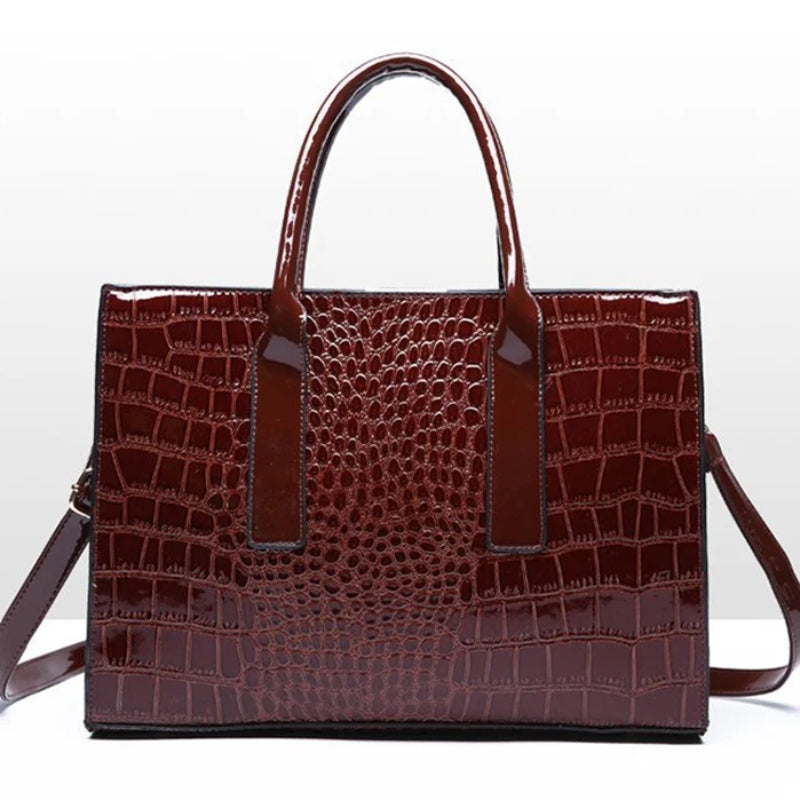 Sac verni avec porté bandoulière